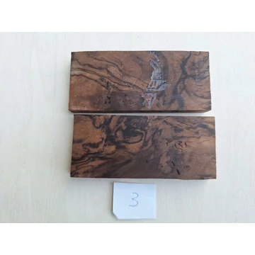 Stabilizált kaukázusi diófá markolat panelpár 3