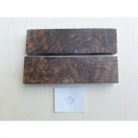 Stabilizált kaukázusi diófá markolat panelpár 10